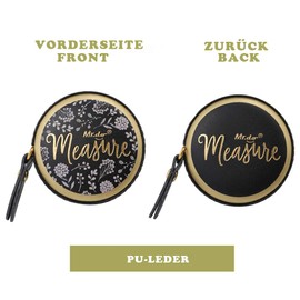 Mr.do Tape Measure for Body Sewing Cloth Tailor 150 cm / 60 Inch Retractable PU Leather Black