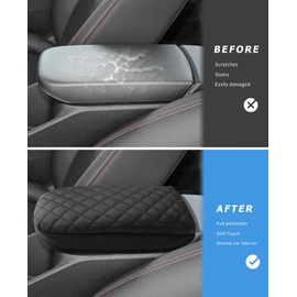 INTGET Cubierta de consola central para 2024 2025 Chevy Trax Funda de reposabrazos acolchada Cubierta de reposabrazos central Protector de tapa de consola central para 2024 2025 Accesorios de