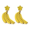 Cute Banana Shape Resin Dangle Earrings for Women Jewelry (A)
