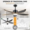 Kviflon 48" Ceiling Fans with Lights and Remote Control, Modern