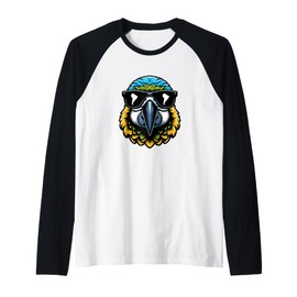 Travel Gadgets Party Favors Parrot Backpacking South America Raglan Baseball Tee