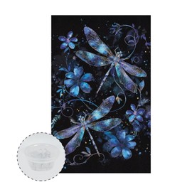 LedBack Headrest Covers for Recliners Office Chair Headrest Cover Furniture Headrest Protector for Recliner Blue Dragonfly Flower Non Slip Sofa Slipcover