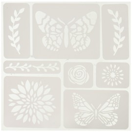 Momenta Butterflies and Flowers Adhesive Fabric Stencil