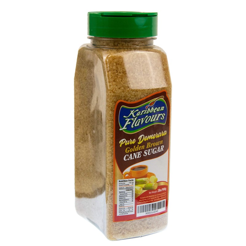 Karibbean Flavours Culinary Demerara Golden Brown Cane Sugar (2lb) |