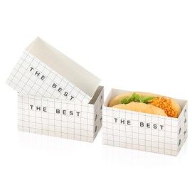 Bakbania 50 Pack Sandwich Take Out Boxes Paper Sandwich Boxes Take Out Food Containers Sandwich Packaging Boxes for Toast, Donuts, Sandwiches