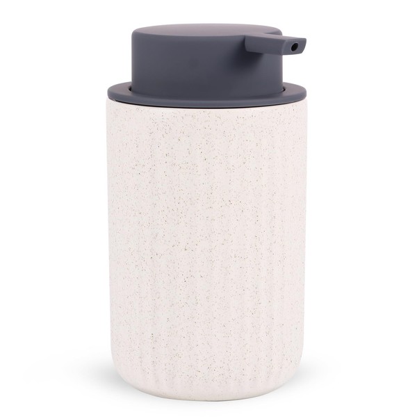 Ceramic White Soap Dispenser, 350ml / 12oz Refillable Hand Lotion