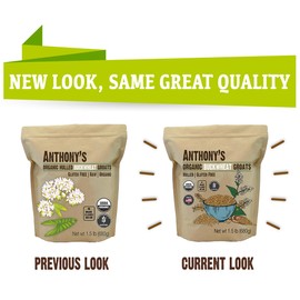 Anthony's Anthony's Organic Hulled Buckwheat Groats, 1.5lb, Gluten Free, Non GMO