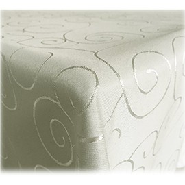 Jemidi Tablecloth. Satin Ornaments. Elegant Tablecloth. 31 Sizes and 7 Colours.