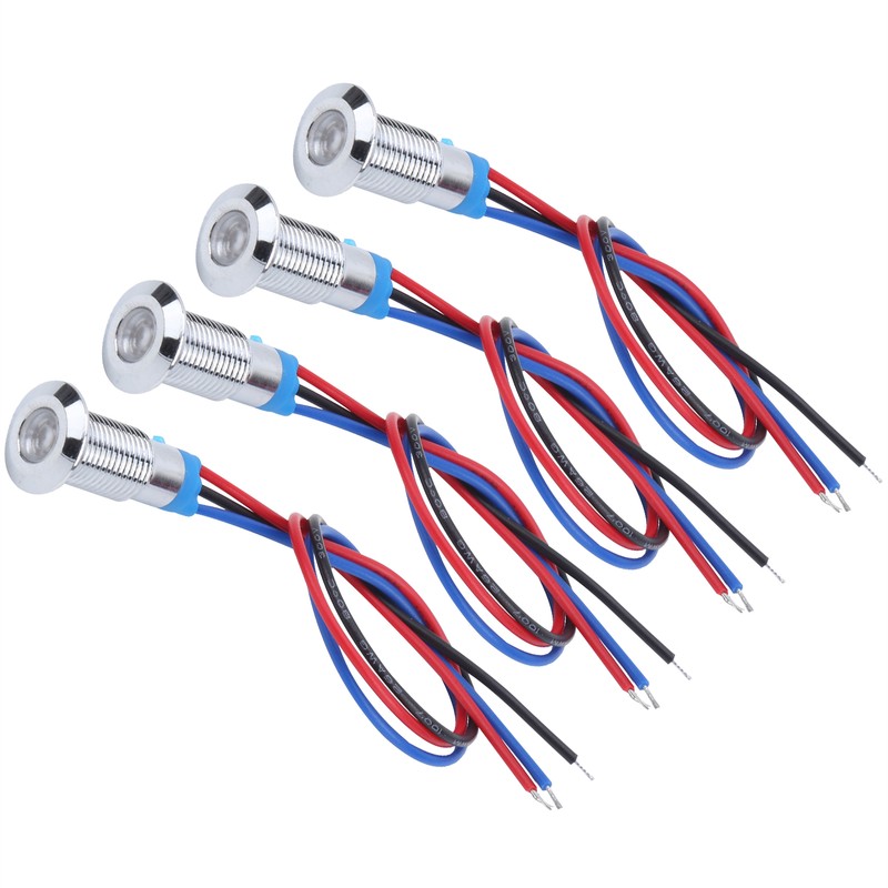 4 Set LED Indicator Light Signal 2Color Common Anode Waterproof