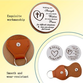 Religious Christmas Gifts for Men Women Friends Sister Pocket Hug Token Brother Cousin Bestie Christian Gifts for Son Daughter Baptism Gifts for Boys Girls Inspiration Encouragement Gifts Keychain