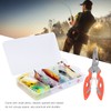 22Pcs/Box Artificial Simulation Hard Soft Mixture Lure Bait Set with