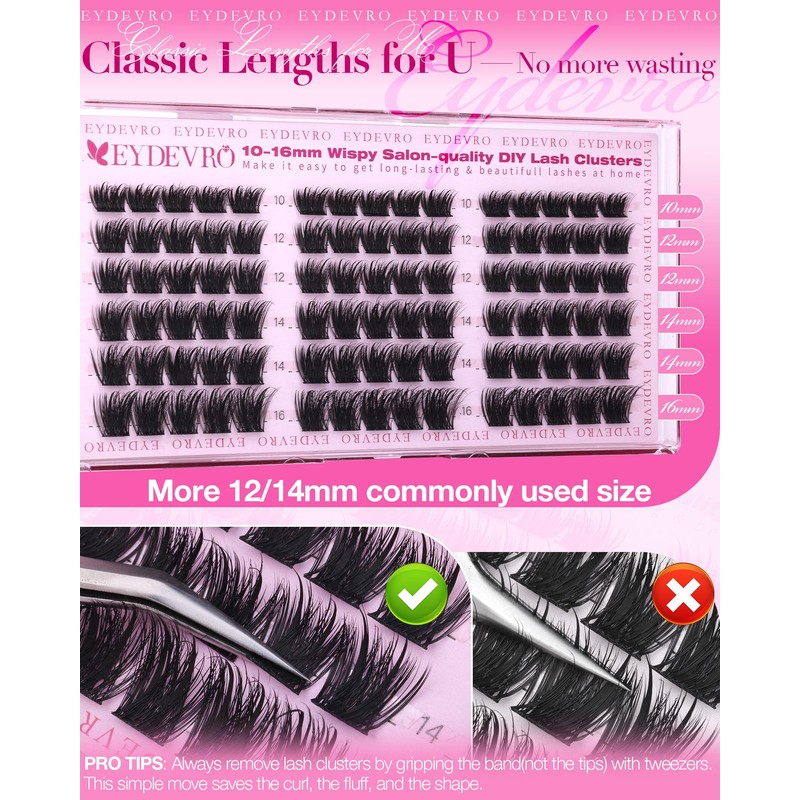 Fluffy Lash Clusters Wispy Fairy Cluster Eyelash Extensions