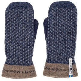 ÖJBRO VANTFABRIK Swedish Dangerously Warm Brown Suede Palm Mittens (Skaftö Marin, Small)