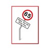 Oops. You Hit Sixty-Five. Funny Road Sign 65th Birthday Card