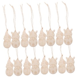 Operitacx 25 Stück Zwergen-holzdekoration Leere Holzscheiben Holzzwerg Zum Basteln Osterdekorationen Für Zuhause Osterholzscheiben Zum Basteln Holzzwergscheibe Osterzwerge Aus Holz