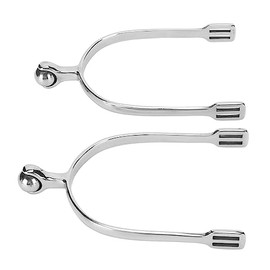 HEEPDD Espuelas de Acero Inoxidable con Bola Rodante para Caballo, Equitación Inglesa, Adiestramiento y Competencia, Accesorios para Botas de Montar Unisex