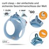 curli Vest Harness, Clasp, Air Mesh, Sky Blue, XS