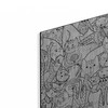 Luxe Metal Art 'Coloring Book Cats' by Luxe Portfolio, Metal