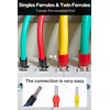 Lytool Wire-Ferrule Kit 1200pcs:Ferrule-Connectors, Double Ferrules Terminal Set, Insulated Ferrule