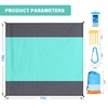 Beach Blanket Waterproof Sandproof 78''X81''/10'X9' Oversized Big Blanket