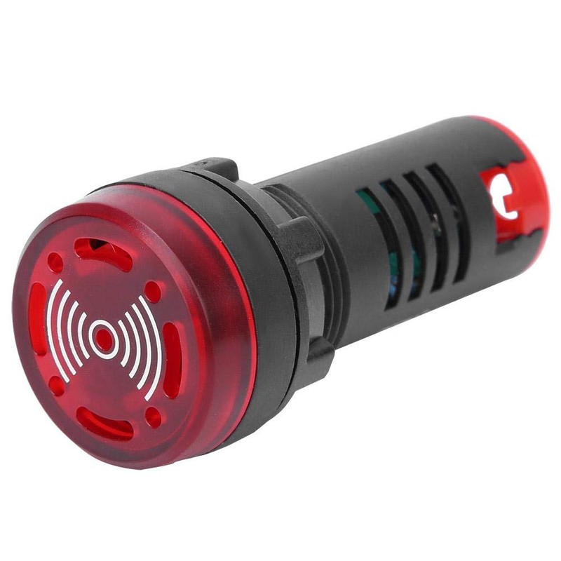 10PCS BERM AC/DC12V Red LED Buzzer, AD16-22SM Buzzer Beep Flash