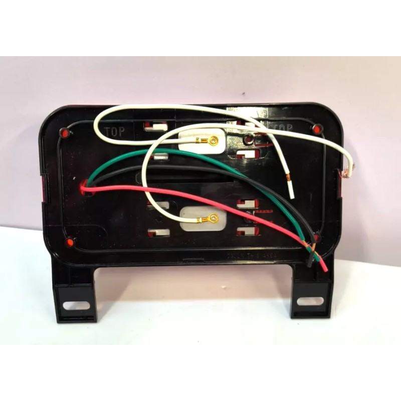 Bargman 30-92-109 Tail Light W/Backup, License Bracket & Black Base