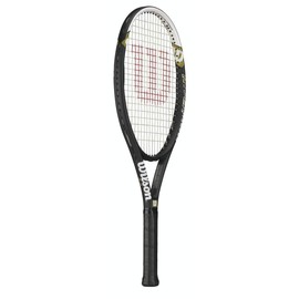 Wilson Hyper Hammer 5.3 110 Pre-Strung Recreational Tennis Racquet (4 3/8" Grip) Set or Kit Bundled with Yellow Overgrips and a Can of ITF Regulation Tennis Balls