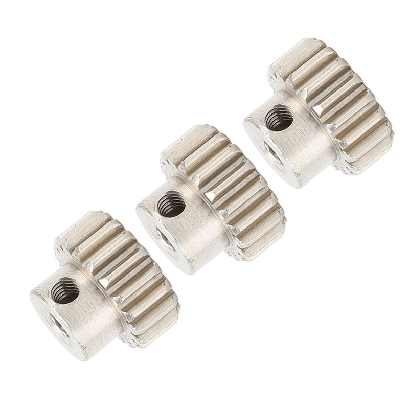 3PCS Metal Motor Gears with Set Screws M0.6 Module 3.175mm