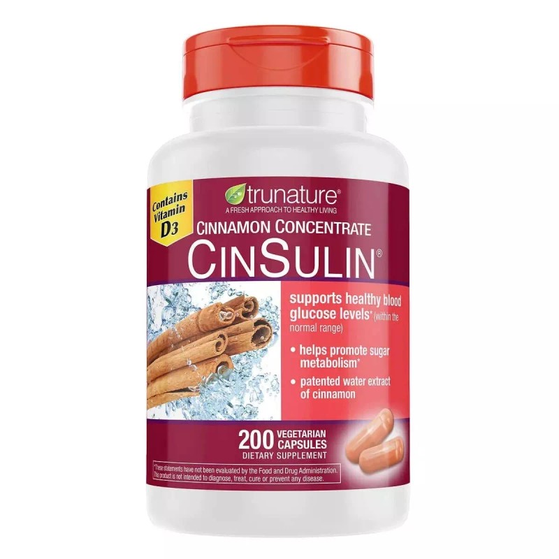 TruNature 2PK Trunature Advanced Strength CINSULIN Cinnamon Healthy Blood Glucose