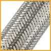 Partuto 2.36"x8"x11.81" Car Exhaust Flex Pipe with Welding Extension Pipe