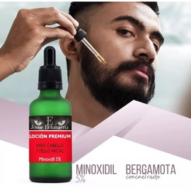 Tratamiento PREMIUM CONCENTRADO para Barba y Cabello 5% con Bergamota 3 frascos