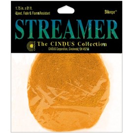 Cindus Crepe Streamers 1.75" Wide 81 Feet-Gold