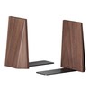 muso wood Book Ends, Handmade Wooden Bookends for Heavy Books,