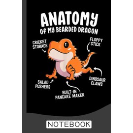 Anatomy Of A Bearded Dragon Notebook: Bearded Dragon Notebook 120 Lined Pages (6" x 9")