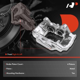 A-Premium Disc Brake Caliper Assembly Compatible with Select Toyota and Lexus Models - 4Runner V6 4.0L, GX460 V8 4.6L, 2014 2015 2016 2017 2018 2019 2020 - Front Driver and Passenger Side, 2-PC Set