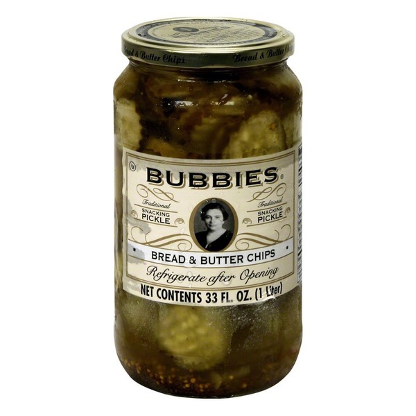 Bubbies Chips, Bread & Butter 33 Fl OZ(Pack of 2)