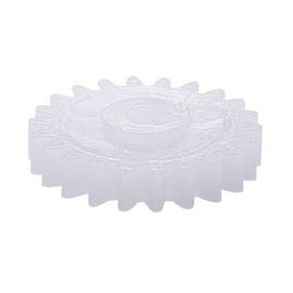 Bettomshin Plastic Gear 222A 0.5 Modulus Pulley Belt Shaft Robot RC Motor Hand DIY Mechanical Parts Kit White 20pcs