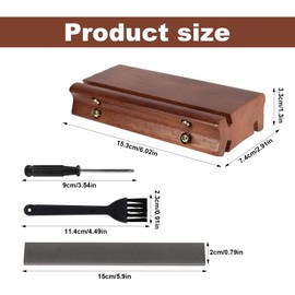 Fret End Beveling File, 3/23/35 Degree Fret End Beveling File, 3 in 1 Fret File Guitar Bass Fret Beveling File Fret Crowning File Practical Luthier Tools for Rounding Shaping And Deburring Frets