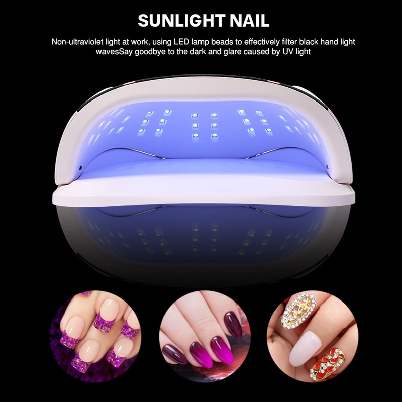 T4 160W 54pcs LED Nail Light Two Hands Nail Gel