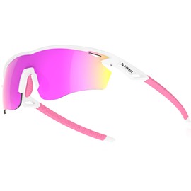 AJBAY Polarized Sports Sunglasses for Men Women,Wrap Around Sun Glasses for Running Cycling Baseball Fishing Golf Hiking