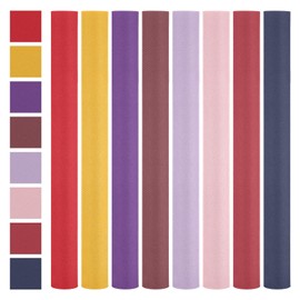 Newwiee 8 Rolls Patch Twill Iron on Patches for Clothes 9" x 24" Twill Machine Embroidery Patches Sew on Iron Clothing Fabric Repair Patch for Clothes Jacket Bags Sewing Decor