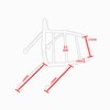 TAZGANTAX Motorcycle Front Luggage Rack Cargo Carrier Support Shelf Fits