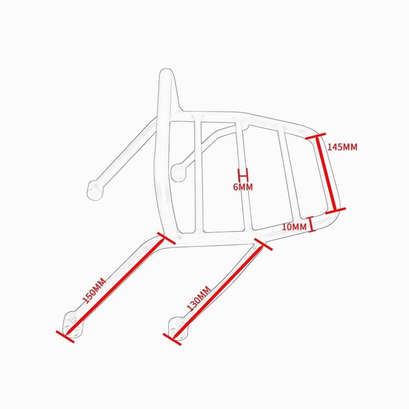 TAZGANTAX Motorcycle Front Luggage Rack Cargo Carrier Support Shelf Fits
