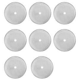 VZU 8 Pieces 10 cm Replacement Filter Strainer for Coffee Squeezer, 1 L French Press Strainer, Stainless Steel Replacement Filter Strainer, French Press Replacement Filter Strainer, for 1000 ml / 34