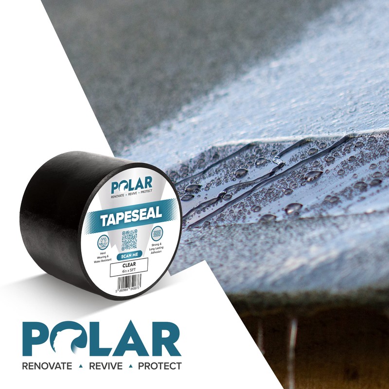 Polar Waterproof Tapeseal (Clear, 4'' x 5ft)