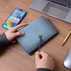 Wonderpool Leather Diary Notebook Ring Binder - Refillable Folder Writing