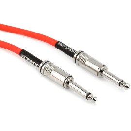 Ernie Ball P06416 Flex Straight to Straight Instrument Cable - 10-foot, Orange