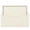 Premium Stationery Paper Set with Envelopes (Ecru and Black 48-Pack)