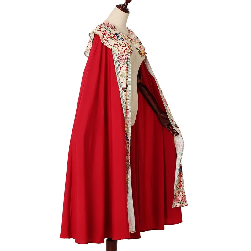 BLESSUME Gothic Cope Priest Vestment Print Costume Robe Red