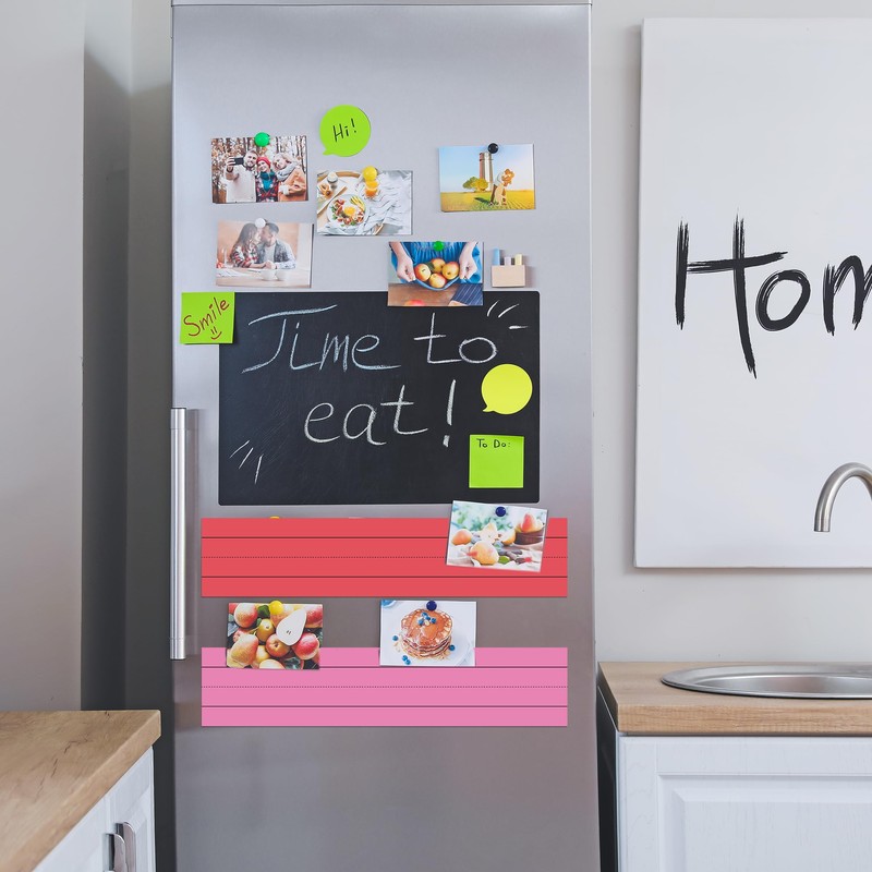 VELATYVIO 14 Pcs Magnetic Sentence Strips 7 Colors Dry Erase